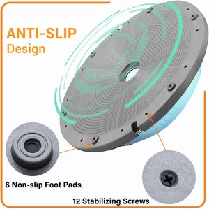 Wellshow Half Balance Ball Trainer Pelota <span class=keywords><strong>de</strong></span> ejercicio con bandas <span class=keywords><strong>de</strong></span> resistencia Bomba <span class=keywords><strong>de</strong></span> pie Medio ejercicio Pelota <span class=keywords><strong>de</strong></span> <span class=keywords><strong>yoga</strong></span> para entrenamiento <span class=keywords><strong>de</strong></span> equilibrio - Product Image 4