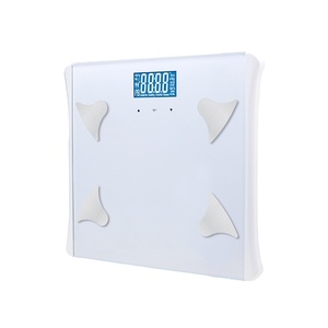 인기 가격 180kg 강화유리 스마트 전자 LCD 디지털 디스플레이 욕실 건강 분석기 와이파이 체지방 체중계 - Product Image 3