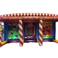 Stand de jeu gonflable commercial 3-en-1 en PVC robuste pour événements d'entreprise et divertissement – Vente en gros