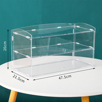 Vitrine de pâtisserie pour comptoir de 5 mm d'épaisseur, 3 niveaux, à service libre, vitrine à gâteaux, vitrine alimentaire en acrylique