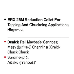 Pinza de reducción ERX 25M para aplicaciones de roscado y sujeción - Product Image 2