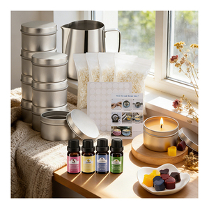 Soy Wax <b>Candle</b> Gift <b>Set</b> Luxury Jar Packaging Aromatherapy Blend For Boutique Seasonal Promotion Selection Display - Product Image 4