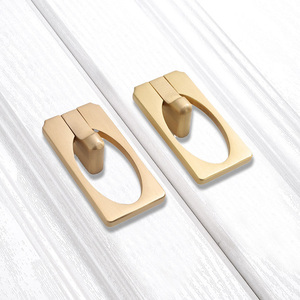 Customize Round Luxury Brass Handle Furniture Accessories Handle Bookshelf Cabinet Drawer Brass Handle