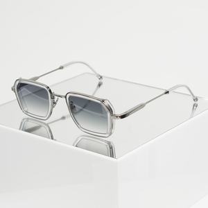 LMA 3405 Hot Selling Retro Brand Silver Frame Gradient Lens Custom Logo Shades High Quality Women Acetate <b>Sunglasses</b> Men 2025 - Product Image 1