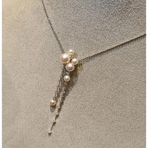 S925 Pure Silver Pentagonal Star <b>Necklace</b> Flat Snake Bone Chain High-End Personalized <b>Crystal</b> <b>Necklaces</b> for Female Niche Design - Product Image 1