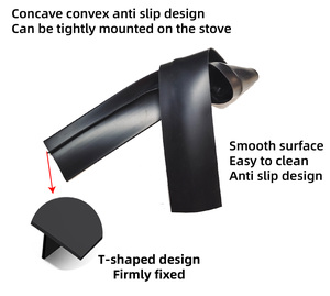 Fabbrica regolabile su misura 21 25 30 pollici fessure da <span class=keywords><strong>cucina</strong></span> a strisce in Silicone per fornelli di tenuta - Product Image 6