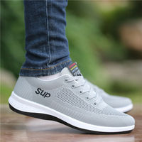 Sneakers tendance pour hommes de luxe, design OEM, dessus en maille tissée, respirantes, résistantes aux odeurs, chaussures de sport décontractées polyvalentes