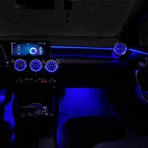 Upgrade 64 Colors LED <b>Car</b> <b>Interior</b> Ambient Light for Mercedes-Benz A Class (W177) 2019-2023 Set of 3 Strip Accessories - Product Image 2