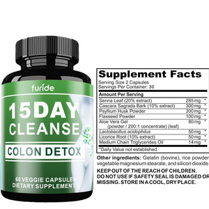 Comprimés <span class=keywords><strong>Détox</strong></span> <span class=keywords><strong>Colon</strong></span> & Ventre Plat aux Herbes pour la Santé Intestinale avec Extrait de Chardon-Marie – Améliore l'Immunité et Favorise la Circulation – 60 Capsules - Product Image 3