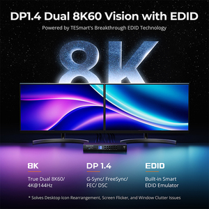 Switch KVM TESmart DP 1.4 Displayport per 2 Monitor 4 PC Supporto 8K 60Hz Compatibile con 4K 144Hz USB <span class=keywords><strong>3.2</strong></span> Gen 1 per Laboratori di Formazione - Product Image 3