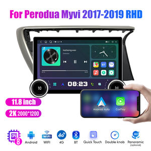 11.8 "ידיות כפולה יהלומים 2k מסך Qled 2 רדיו לרכב אנדרואיד עבור פרודואה 2017 <span class=keywords><strong>myvi</strong></span> 2018 2019 rd carplay - Product Image 4