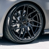 Velg Kawat Multi-Spoke Emas 16 Inci 5x130mm dari Aluminium Alloy Tempa Cekung Kustom, Baru, Universal