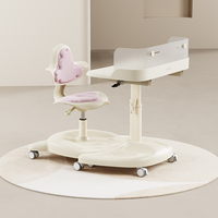 Ensemble de bureau pour enfants Tenwin 2806 écologique en ABS avec chaise anti-affaissement, table d'étude robuste 100 kg pour l'école et la chambre