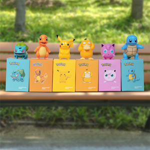 ฟิกเกอร์ตัวการ์ตูน Pika-chu squirptle bultle basaur Charmander Psyduck ของแท้สำหรับเด็ก - Product Image 2