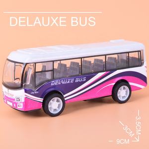 Vehículo fundido a presión de aleación de alta calidad, juguete de modelo de autobús fundido a presión, 5 uds. - Product Image 5