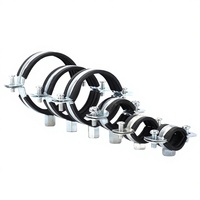 Support de fixation réglable pour tuyau en caoutchouc avec écrou de soudure 3/8 po, finition zinc, pour montage mural/plafond, en acier au carbone, pour tuyau de 20 mm, garantie 3 ans