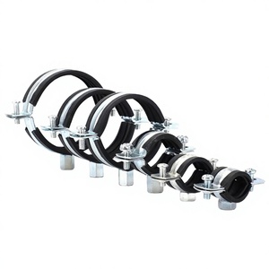 Support de fixation réglable pour tuyau en caoutchouc avec écrou de soudure 3/8 po, finition zinc, pour montage mural/plafond, en acier au carbone, pour tuyau de 20 mm, garantie 3 ans - Product Image 2
