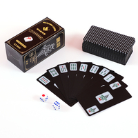 Cartes de Mahjong classiques, résistantes aux déchirures, en plastique PVC, cartes de jeu de Mahjong américaines, jeu de cartes classique