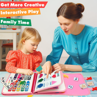 Jouets éducatifs sensoriels Montessori personnalisés pour la maternelle, jouets pliables en feutre, livre silencieux, tableau d'activités, sac à dos pour tout-petits