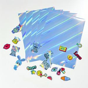 Inkjet Printing Label <b>Sticker</b> Colorful Holographic Inkjet <b>Sticker</b> Roll Materials Inkjet Custom Size - Product Image 6