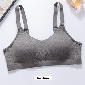 Sujetador Push-Up Inalámbrico de Copa Completa para Mujer, Tallas Grandes, Estilo Europeo-Americano, con Soporte Lateral, Ajustable, Transpirable y Delgado - Product Image 6