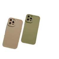 Coque en silicone vierge mate pour téléphone portable pour iPhone 15 14 13 12 11 pro max couverture de téléphone en TPU coloré doux avec microfibre