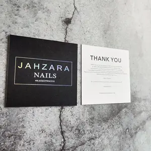 Tarjeta de Agradecimiento Personalizada con Logotipo <span class=keywords><strong>para</strong></span> Compras en Línea, Impresión CMYK, Cartulina y Papel Kraft - Product Image 1