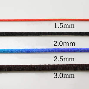 1.5/2/2.5/3mm intrecciato <span class=keywords><strong>Macrame</strong></span> seta <span class=keywords><strong>Macrame</strong></span> corda <span class=keywords><strong>filo</strong></span> <span class=keywords><strong>filo</strong></span> <span class=keywords><strong>filo</strong></span> fai da te nodo cinese bracciali in raso che fanno risultati perline - Product Image 3