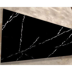 TMZ Stone ODM/OEM 5074 <b>Black</b> Artwork High Quality Artificial Quartz Slab Modern Style Customized Kitchen Hotel <b>Table</b> Top Indoor - Product Image 4