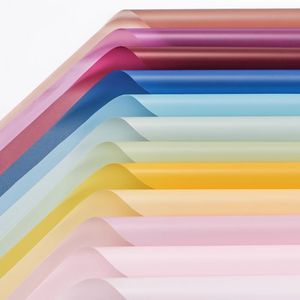 Paquete de 20 hojas finas coreanas, papel de regalo de flores mate sólido, suministros de ramo de floristería brillante, papel de regalo Floral impermeable - Product Image 1