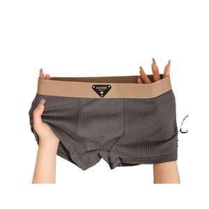 Caleçons boxeurs mi-taille en soie glacée pour hommes, sous-vêtements de sport en nylon, antibactériens, YUSEN, été, fins, respirants, en tissu tricoté, taille élastique - Product Image 1