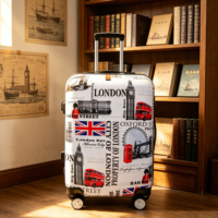 Ensemble de 3 valises à roulettes rigides en PC, de luxe, modernes, avec logo personnalisé, pour voyage, vente en gros d'usine