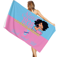 Serviette de plage TLOD Sorority pour femmes de qualité supérieure, design moderne, tissu doux, idéale pour les vacances d'été