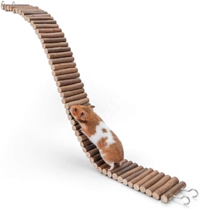 Escalera de madera para hámster, puente de escalada, palos de manzana para <span class=keywords><strong>ratones</strong></span> - Product Image 1