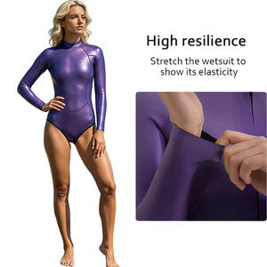 Traje de Neopreno de Manga Larga de 2MM con Cierre Trasero, Colorido y de Piel Suave, para Buceo Libre, Natación y Deportes Acuáticos, con Logotipo Personalizado - Product Image 3