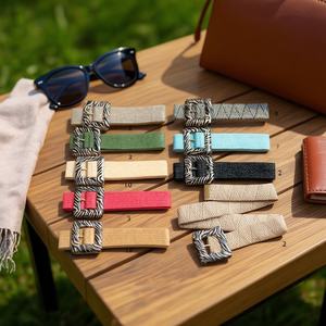 Ceinture en tissu PP à boucle imprimée zèbre carrée de 5 cm - Product Image 2