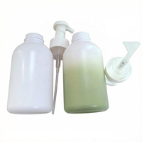 Bouteille vide en PET de 600 ml avec pompe à mousse pour gel douche, nettoyant visage, shampoing, emballage cosmétique avec logo personnalisé, couleur OEM/ODM