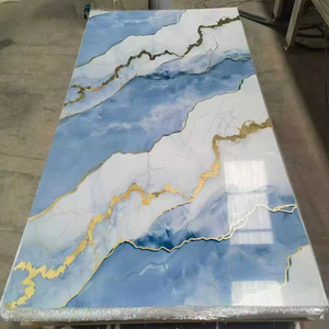 Tùy chỉnh độ bóng cao lớp phủ UV <span class=keywords><strong>PVC</strong></span> Tấm Đá Cẩm Thạch Phong Cách Hiện Đại ngoài trời và phòng tắm trang trí Bảng điều chỉnh nhà máy bán - Product Image 3