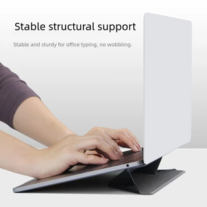 Support d'ordinateur portable pliable ultra-fin, ergonomique, adhésif et magnétique pour ordinateurs portables de 12 à 15,6 pouces - Product Image 2