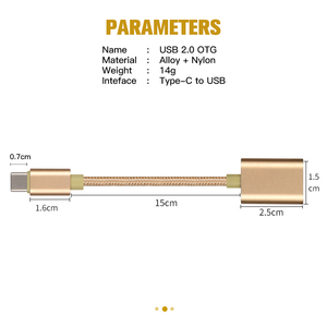 Cable de extensión <span class=keywords><strong>USB</strong></span> trenzado de nailon personalizado de fábrica a hembra a <span class=keywords><strong>USB</strong></span> tipo <span class=keywords><strong>C</strong></span> macho adaptador de Cable de extensión <span class=keywords><strong>OTG</strong></span> para micrófono portátil Cable DE DATOS <span class=keywords><strong>USB</strong></span> - Product Image 2