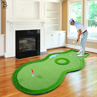 Tapis d'entraînement de golf OEM avec base en EVA durable, simulateur de putting portable pour l'amélioration du swing