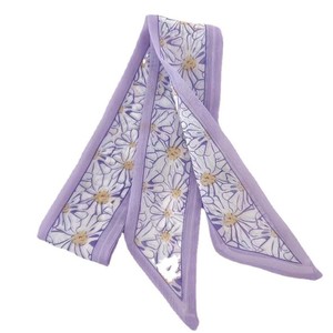 Novedad de Primavera: Pañuelo de Seda con Cinta Morada, Diadema y Accesorio para el Cabello - Estilo Coreano Chic y Moderno Estampado para Mujer - Product Image 5