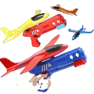 Çocuklar köpük planör uçak Mini fırlatma uçak uçan spor oyunları köpük atma uçak uçak oyuncak uçak modeli
