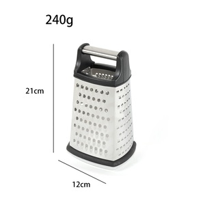Outil de cuisine professionnel en acier inoxydable 4 faces boîte à fromage à main <span class=keywords><strong>râpe</strong></span> <span class=keywords><strong>parmesan</strong></span> fromage légumes gingembre-forme carrée PP - Product Image 6