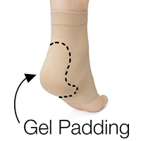 Chaussettes à manches rembourrées par compression pour tendon d'Achille pour bursite, tendinite, tendresse