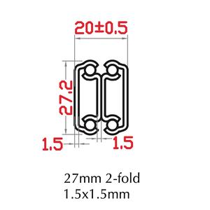 Altezza 27mm guida telescopica manutentore accesso a manutenzioni a doppio stanco <span class=keywords><strong>per</strong></span> cassettiere su rotaie di scorrimento - Product Image 6