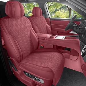 Coprisedili Auto Sportivi in Pelle Scamosciata su Misura per <span class=keywords><strong>AITO</strong></span> M7 M8 M9 5 e 6 Posti Set Completo Traspirante Protezione Sedili Auto per Tutte le Stagioni - Product Image 5