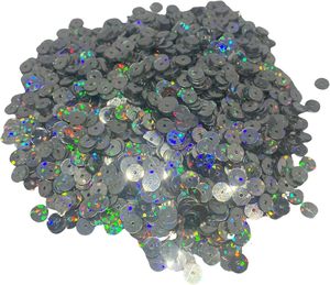 5mm Center Hole Flat Round <b>Sequins</b> Bulk | Iridescent Metallic Loose Paillettes for Sewing, Nail Decoration & DIY Handmade Crafts - Product Image 3