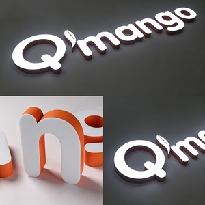 Lettere Luminose Combinabili in Acciaio Inox e Alluminio, Personalizzabili in Qualsiasi Dimensione, Font e Colore, Vendita all'Ingrosso OEM per Aziende di Insegne e Negozi - Product Image 5