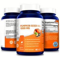 Complément alimentaire en marque propre, capsules molles d'huile de graines de citrouille 1000 mg pour le soutien de la prostate et des voies urinaires